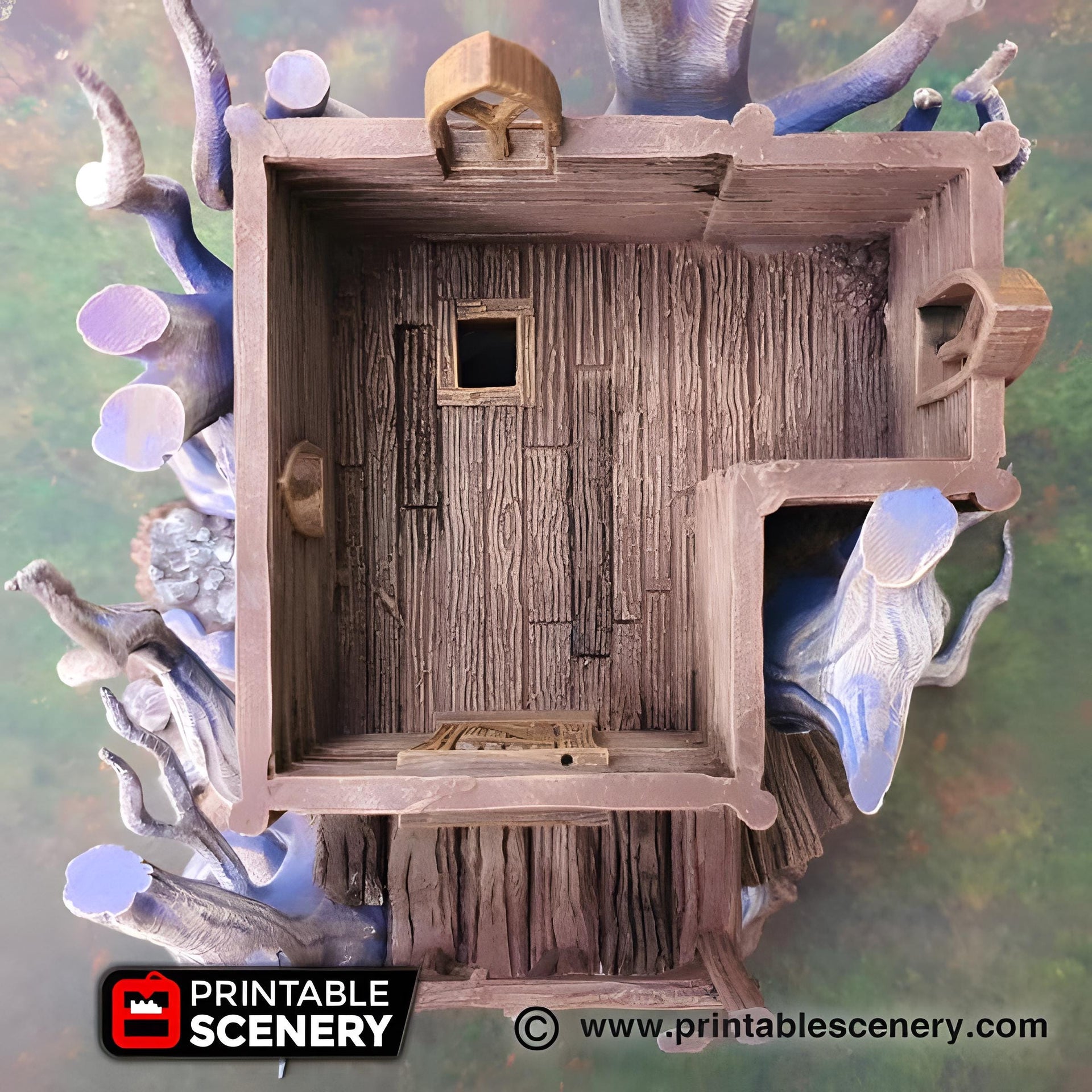 Feywild Bower. Shadowfey Wilds, 15mm, 28mm, 32mm - Printable Scenery | 28mm and 32mm | Wargaming | DnD | Tabletop Roleplaying