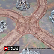 Forest Cart Tracks. Shadowfey Wilds, 15mm, 28mm, 32mm - Printable Scenery | 28mm and 32mm | Wargaming | DnD | Tabletop Roleplaying