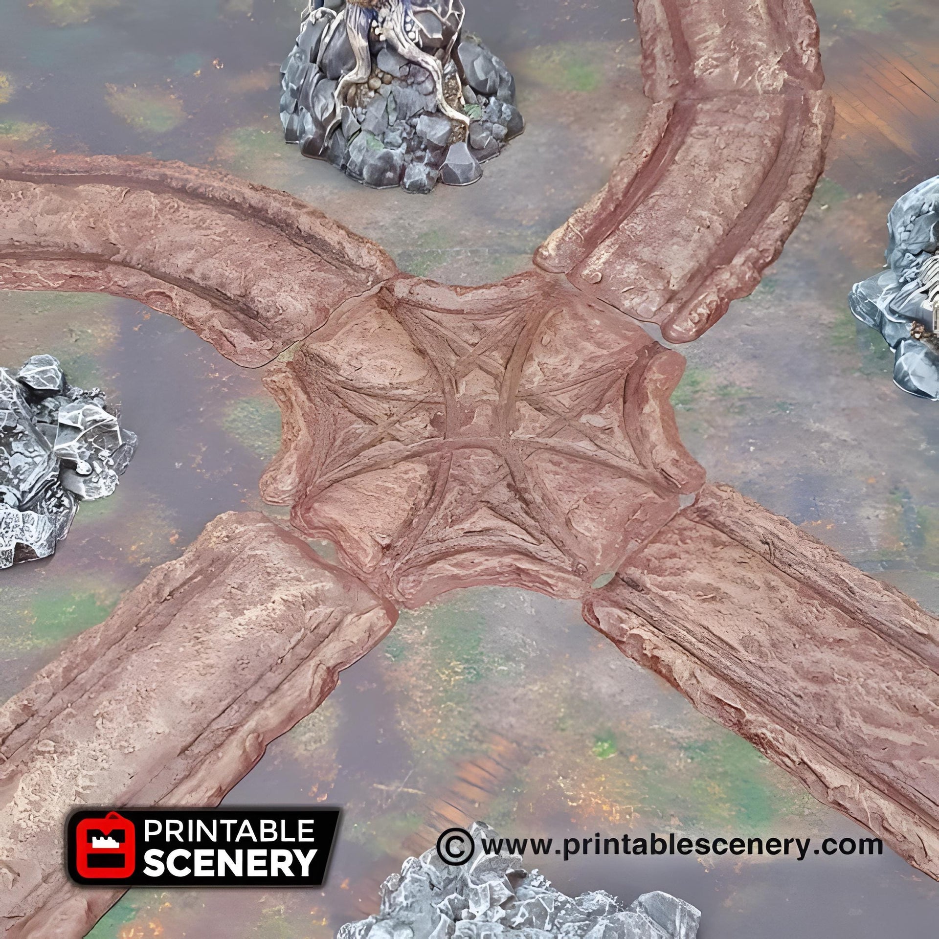 Forest Cart Tracks. Shadowfey Wilds, 15mm, 28mm, 32mm - Printable Scenery | 28mm and 32mm | Wargaming | DnD | Tabletop Roleplaying