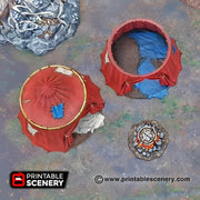 Travellers Camp. Shadowfey Wilds, 15mm, 28mm, 32mm - Printable Scenery | 28mm and 32mm | Wargaming | DnD | Tabletop Roleplaying