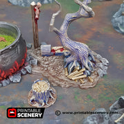Hags Cauldron. Shadowfey Wilds, 15mm, 28mm, 32mm - Printable Scenery | 28mm and 32mm | Wargaming | DnD | Tabletop Roleplaying