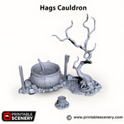 Hags Cauldron. Shadowfey Wilds, 15mm, 28mm, 32mm - Printable Scenery | 28mm and 32mm | Wargaming | DnD | Tabletop Roleplaying