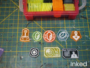 Netrunner Token Set (84 Tokens) | 28mm and 32mm | Wargaming | DnD | Tabletop Roleplaying