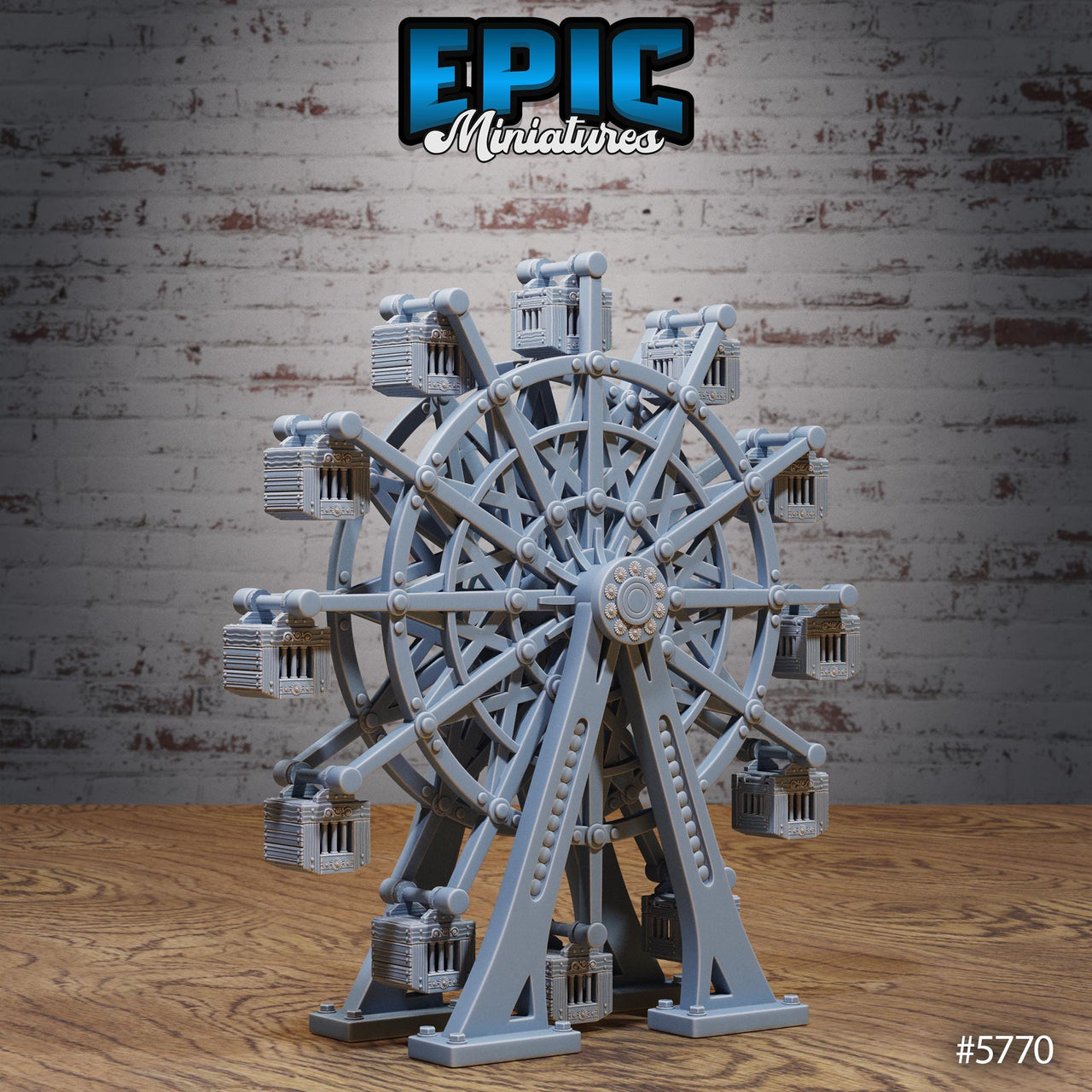Ferris Wheel Ride - Epic Miniatures | Grand Carnival | 28mm Scale | 28mm and 32mm | Wargaming | DnD | Tabletop Roleplaying