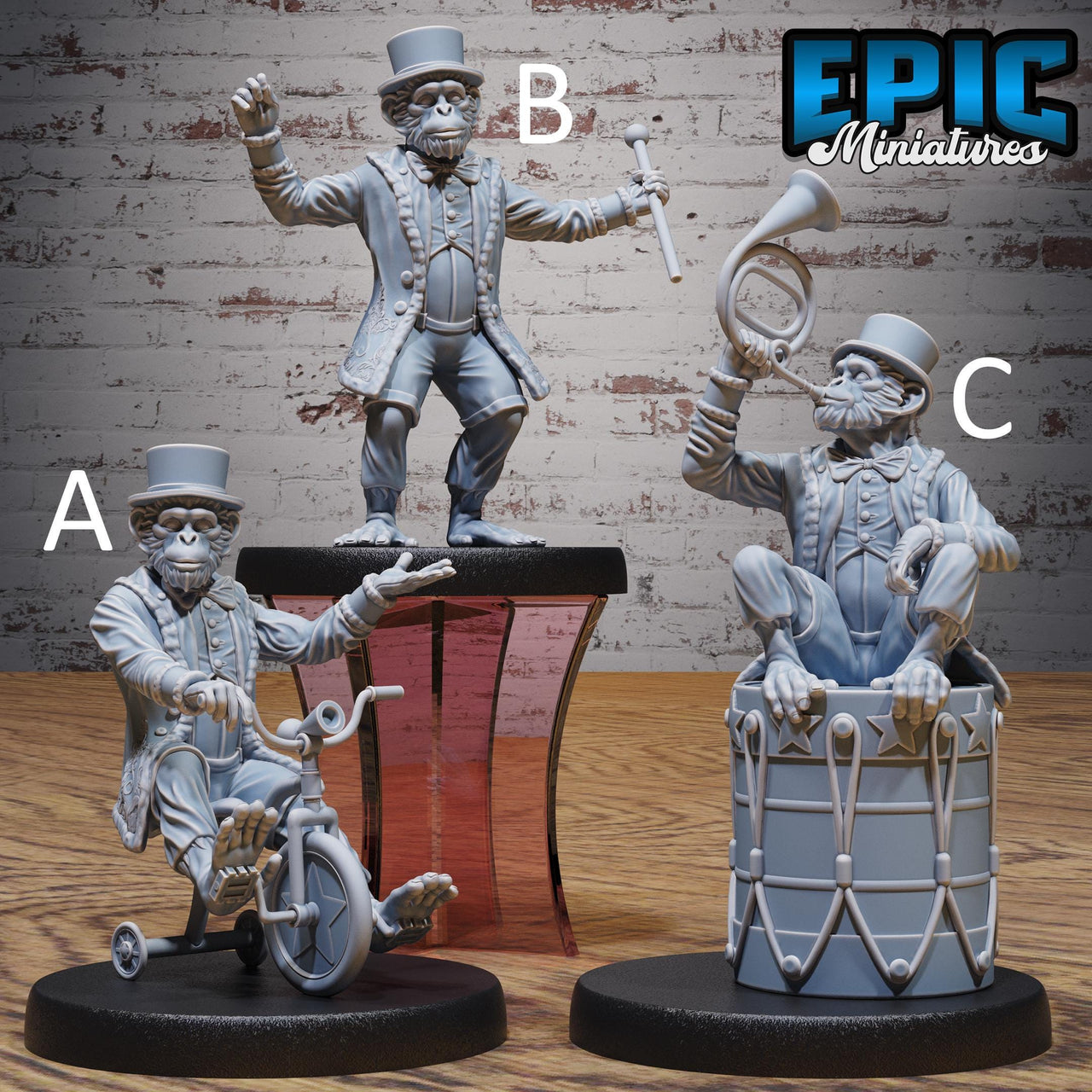 Monkey Director - Epic Miniatures | Grand Carnival | 28mm and 32mm | Wargaming | DnD | Tabletop Roleplaying
