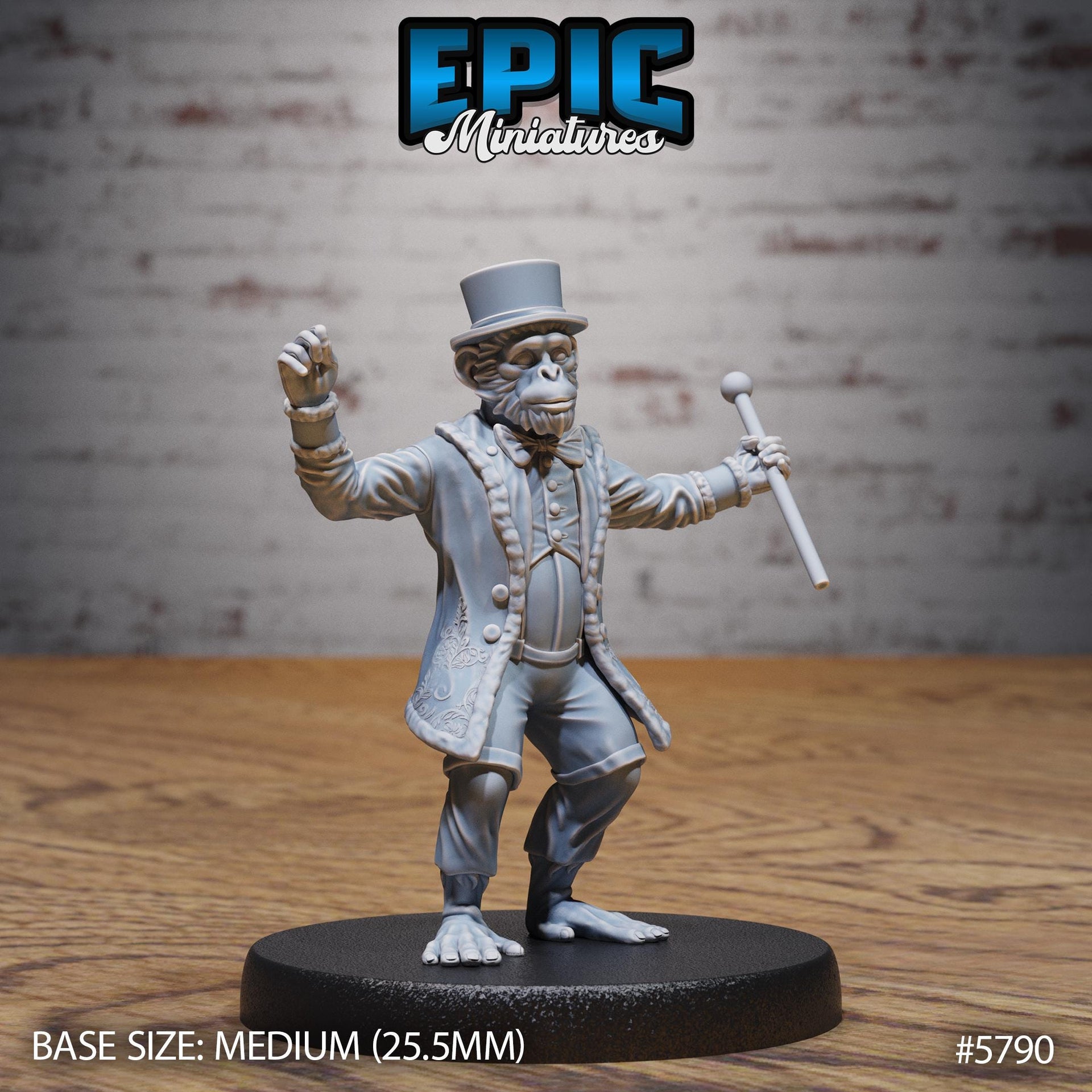 Monkey Director - Epic Miniatures | Grand Carnival | 28mm and 32mm | Wargaming | DnD | Tabletop Roleplaying