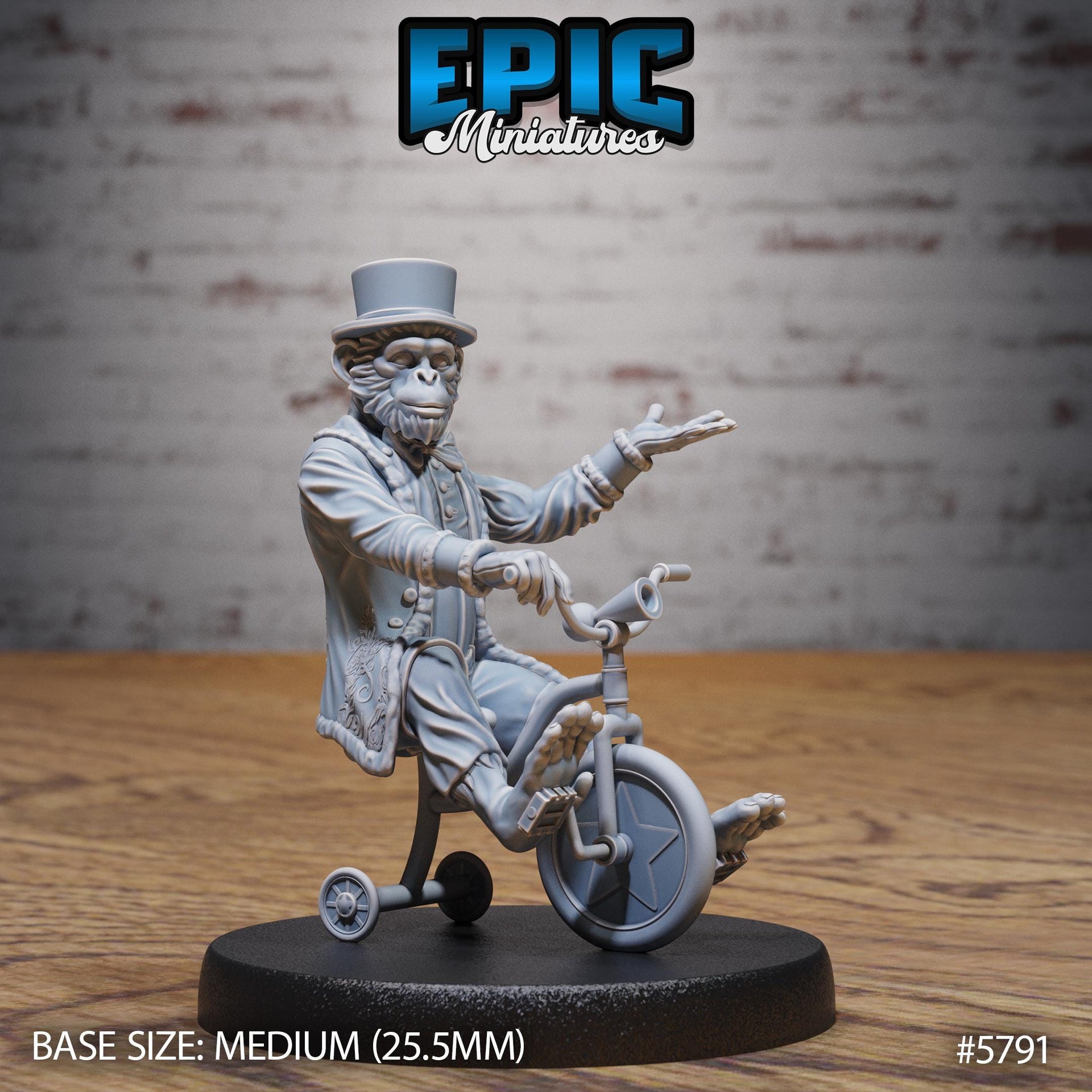 Monkey Director - Epic Miniatures | Grand Carnival | 28mm and 32mm | Wargaming | DnD | Tabletop Roleplaying