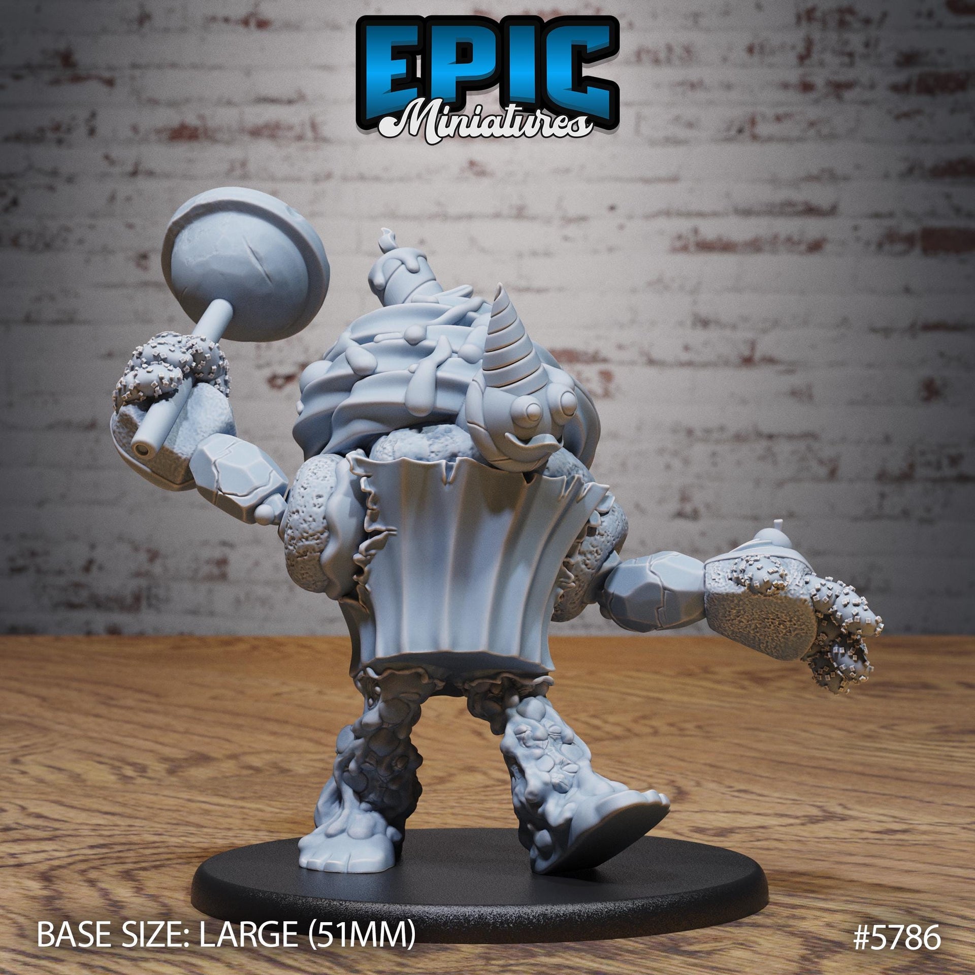 Mr Sweets Candy Golem - Epic Miniatures | Grand Carnival | 28mm and 32mm | Wargaming | DnD | Tabletop Roleplaying