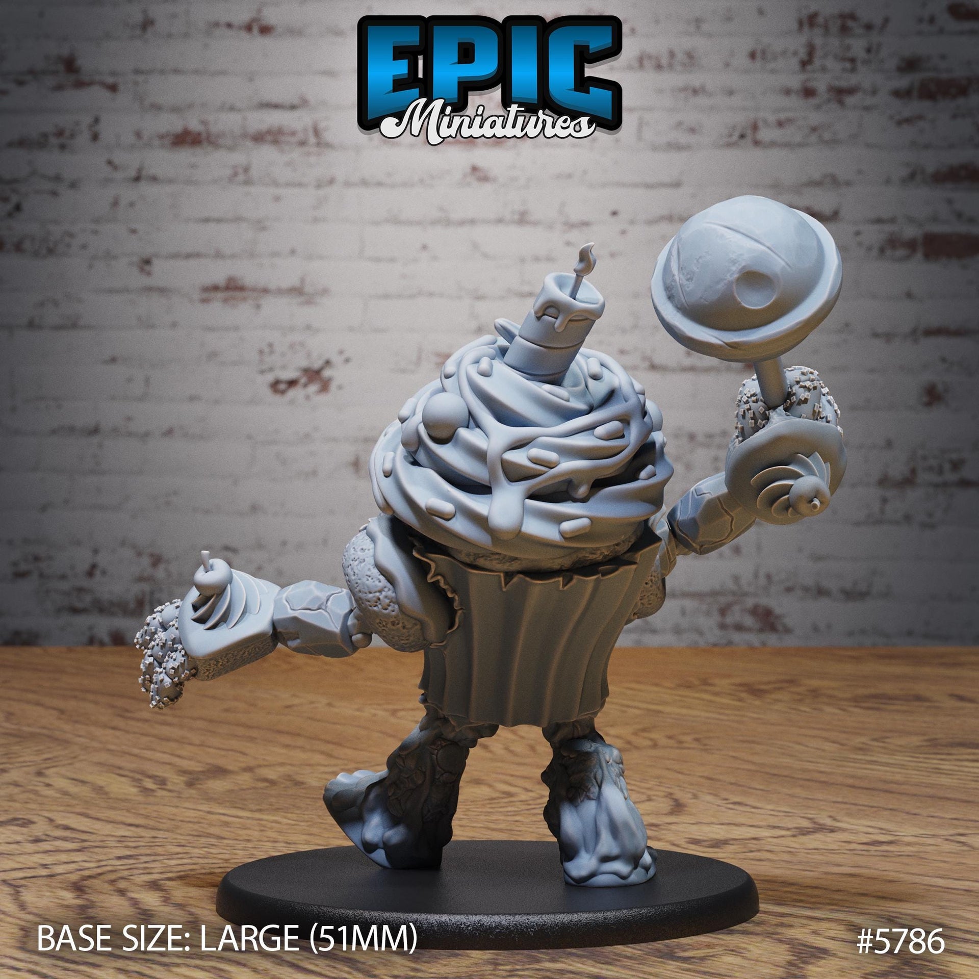 Mr Sweets Candy Golem - Epic Miniatures | Grand Carnival | 28mm and 32mm | Wargaming | DnD | Tabletop Roleplaying