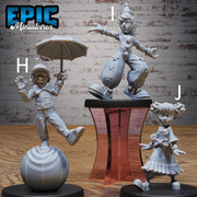 Clown Troupe - Epic Miniatures | Grand Carnival | 28mm and 32mm | Wargaming | DnD | Tabletop Roleplaying