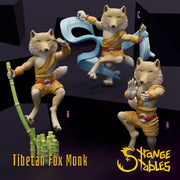 Tibetan Fox Monk - Strange Stables | 28mm and 32mm | Wargaming | DnD | Tabletop Roleplaying