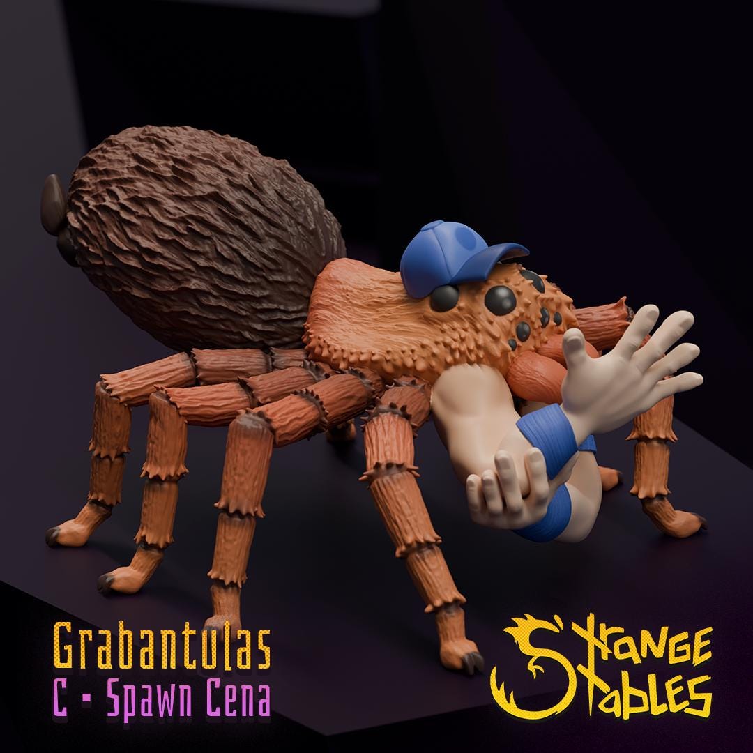 Grabantualas. Wrestle Spiders - Strange Stables | 28mm and 32mm | Wargaming | DnD | Tabletop Roleplaying