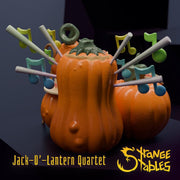 Jack-O-Lantern Quartet. Barbershop Pumpkins - Strange Stables | 28mm and 32mm | Wargaming | DnD | Tabletop Roleplaying