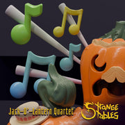 Jack-O-Lantern Quartet. Barbershop Pumpkins - Strange Stables | 28mm and 32mm | Wargaming | DnD | Tabletop Roleplaying