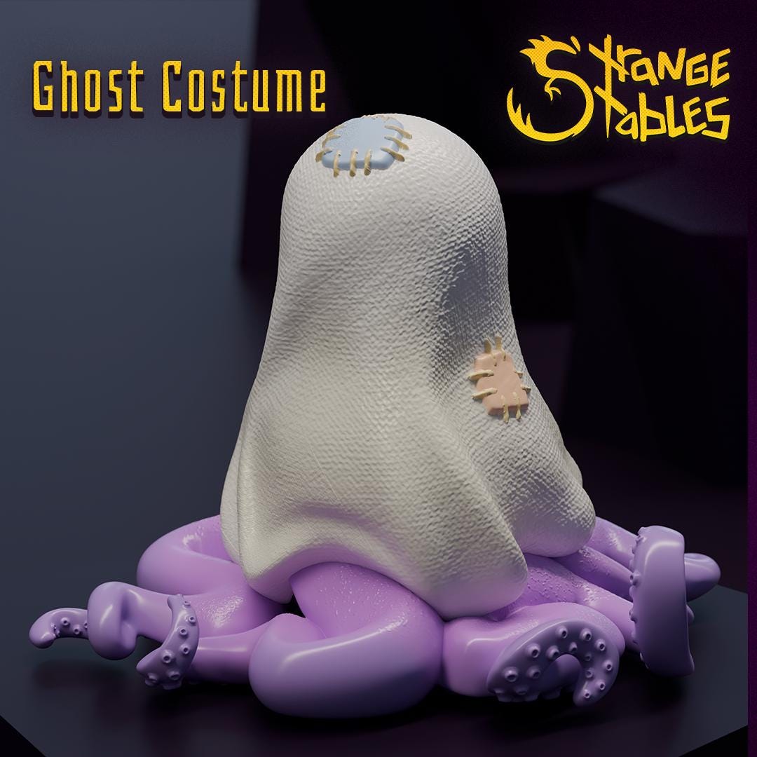 Ghost Costume. Disguised Eldritch Horror - Strange Stables | 28mm and 32mm | Wargaming | DnD | Tabletop Roleplaying