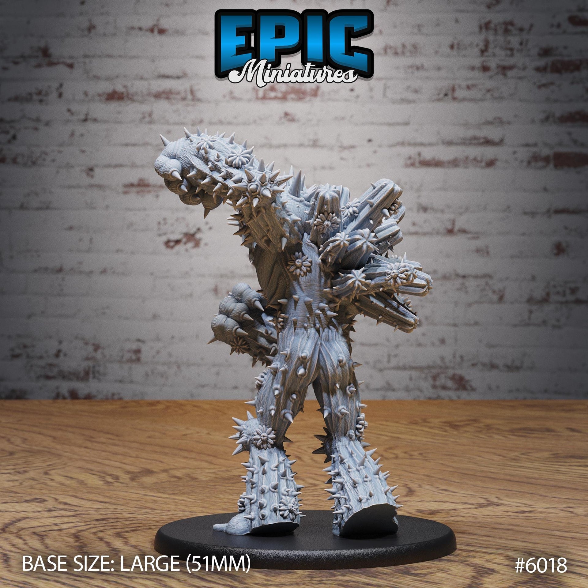 Cactus Golem - Epic Miniatures | Native Magic | 28mm and 32mm | Wargaming | DnD | Tabletop Roleplaying