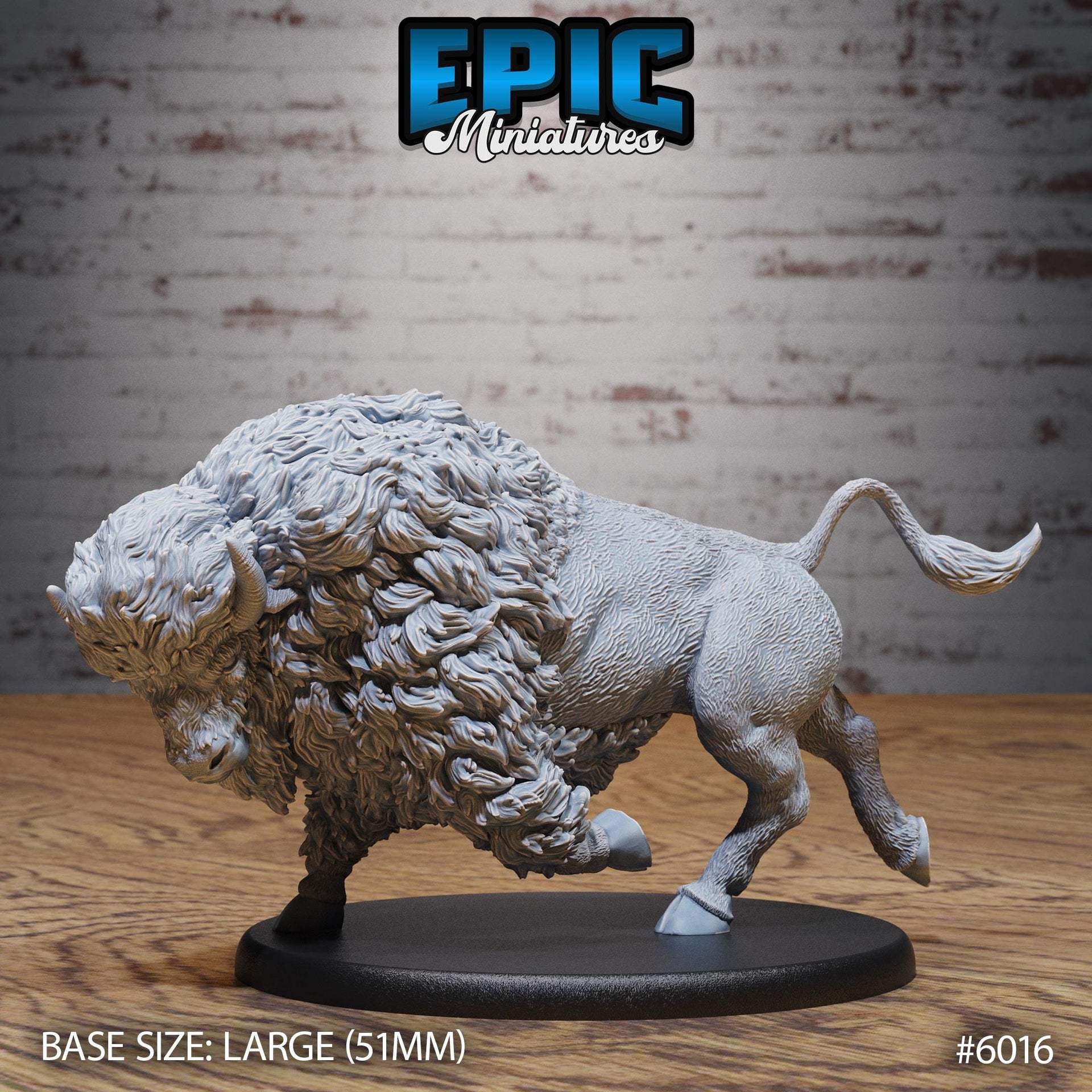 Bison - Epic Miniatures | Native Magic | 28mm and 32mm | Wargaming | DnD | Tabletop Roleplaying