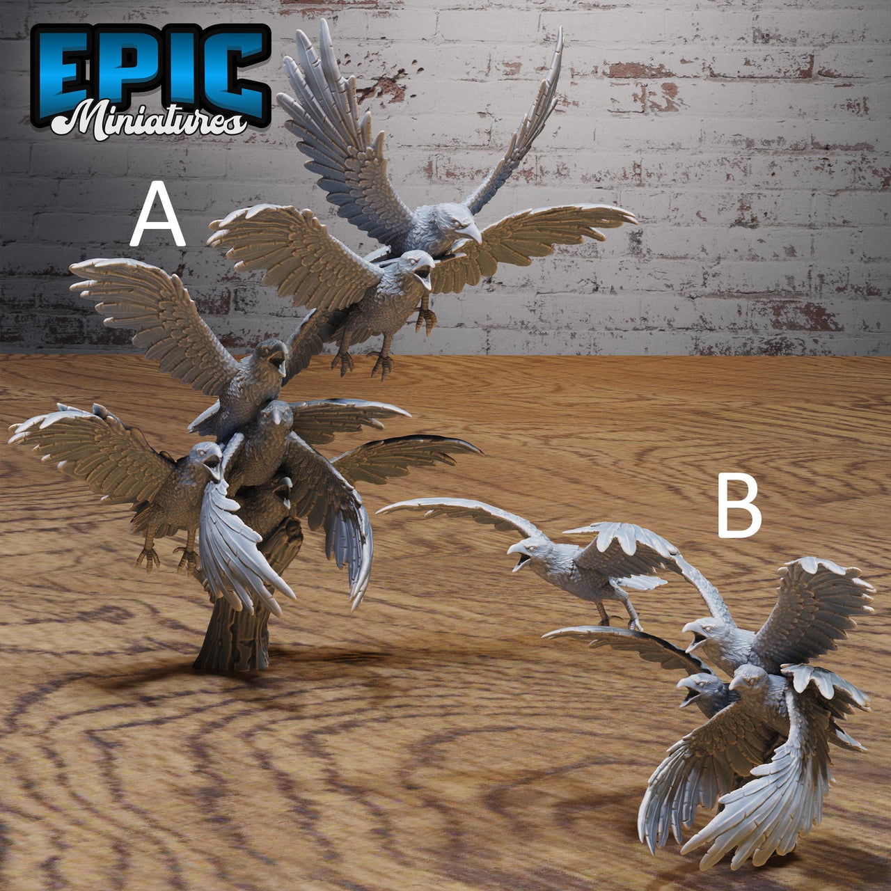 Raven Swarm - Epic Miniatures | Native Magic | 28mm and 32mm | Wargaming | DnD | Tabletop Roleplaying