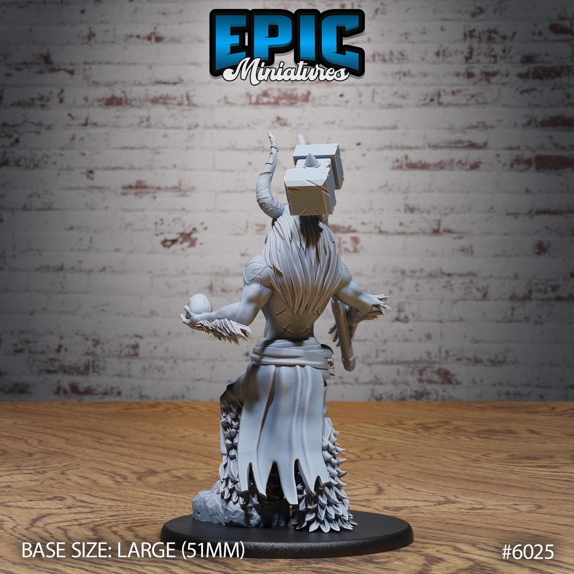 Bull Spirit Warrior - Epic Miniatures | Native Magic | 28mm and 32mm | Wargaming | DnD | Tabletop Roleplaying