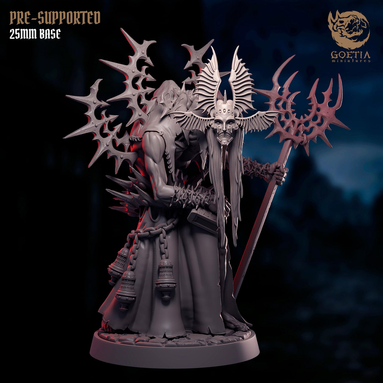 High Priest of Ivrean (Alternative Version) - Goetia Miniatures | 28mm and 32mm | Wargaming | DnD | Tabletop Roleplaying