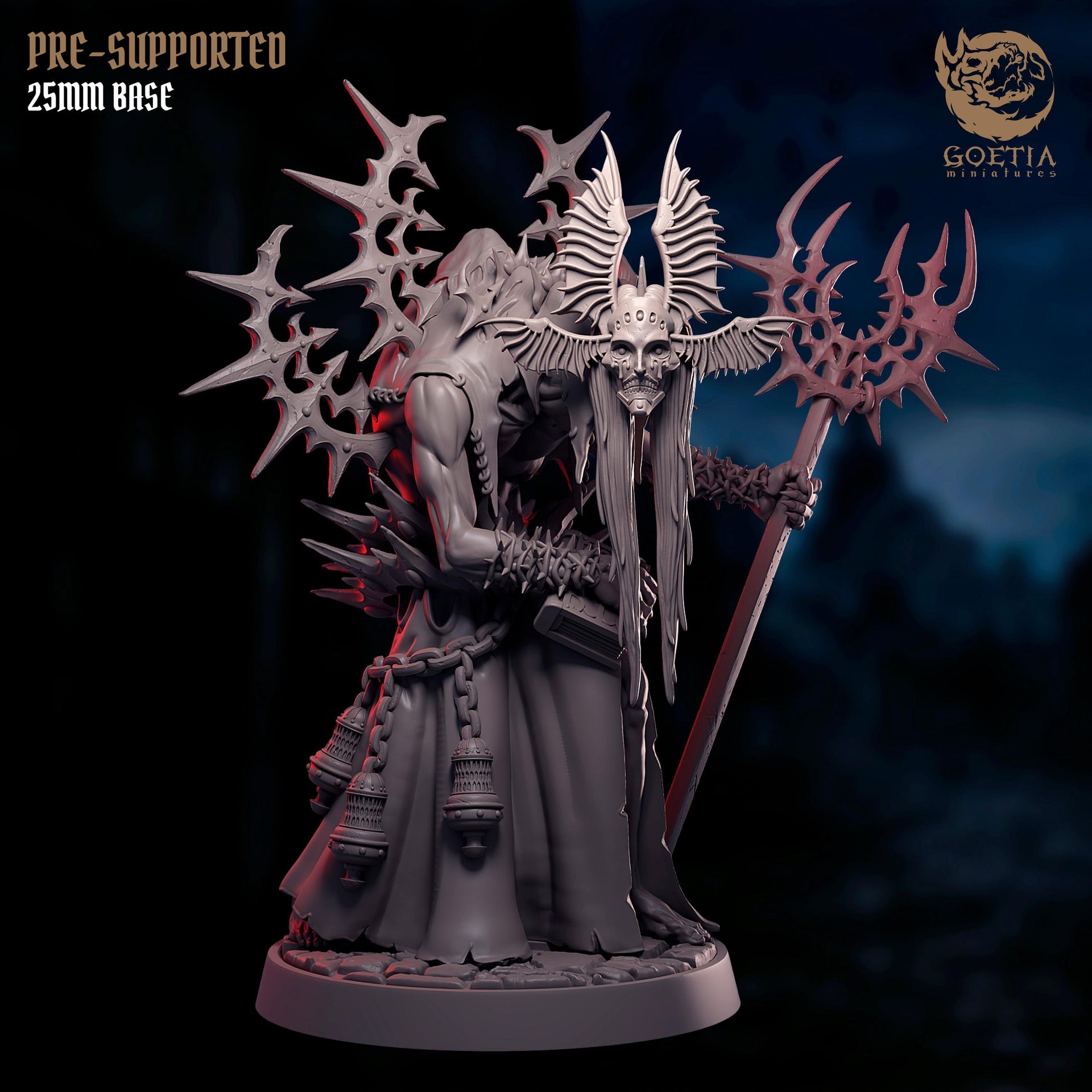 High Priest of Ivrean (Alternative Version) - Goetia Miniatures | 28mm and 32mm | Wargaming | DnD | Tabletop Roleplaying