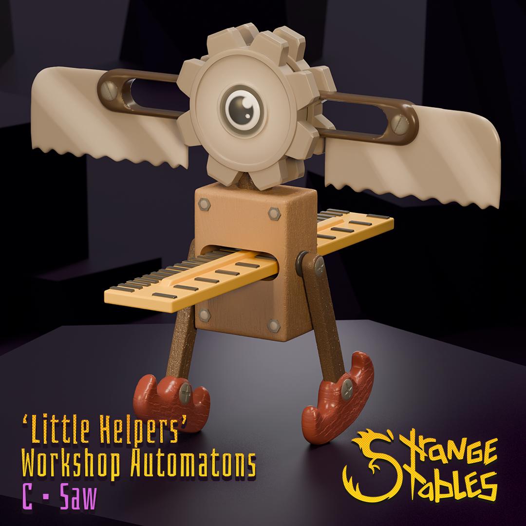 Little Helpers. Workshop Automatons - Strange Stables | 28mm and 32mm | Wargaming | DnD | Tabletop Roleplaying
