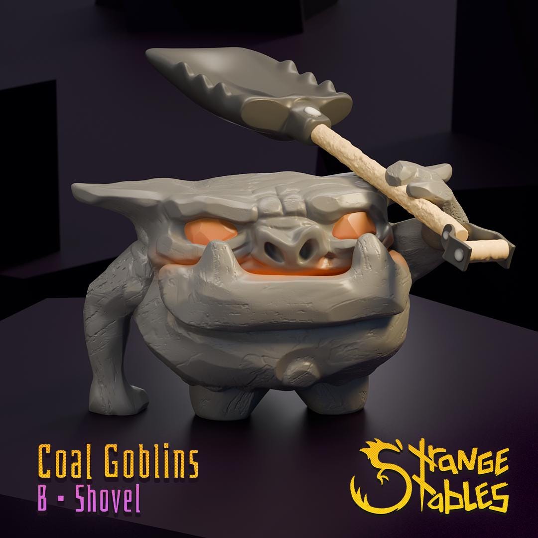 Coal Goblins- Strange Stables | 28mm and 32mm | Wargaming | DnD | Tabletop Roleplaying