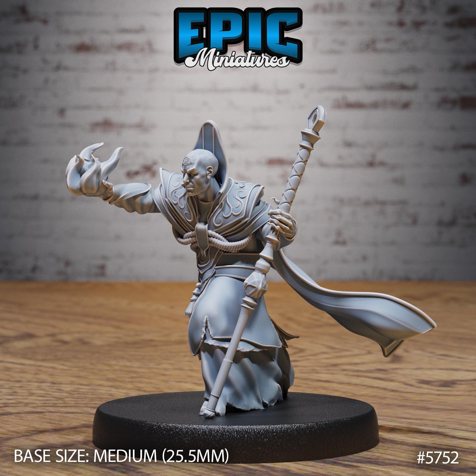 All-Seeing Eye Mage - Epic Miniatures | Cultist Circle | 28mm and 32mm | Wargaming | DnD | Tabletop Roleplaying