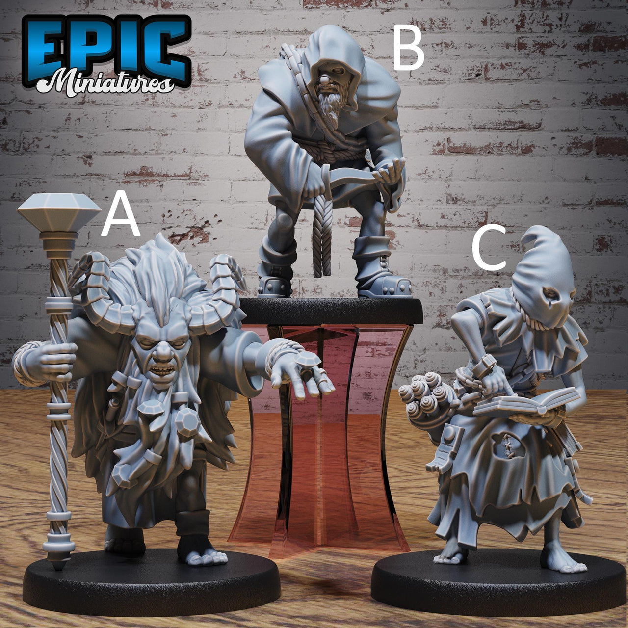 Cult Members - Epic Miniatures | Cultist Circle | 28mm and 32mm | Wargaming | DnD | Tabletop Roleplaying