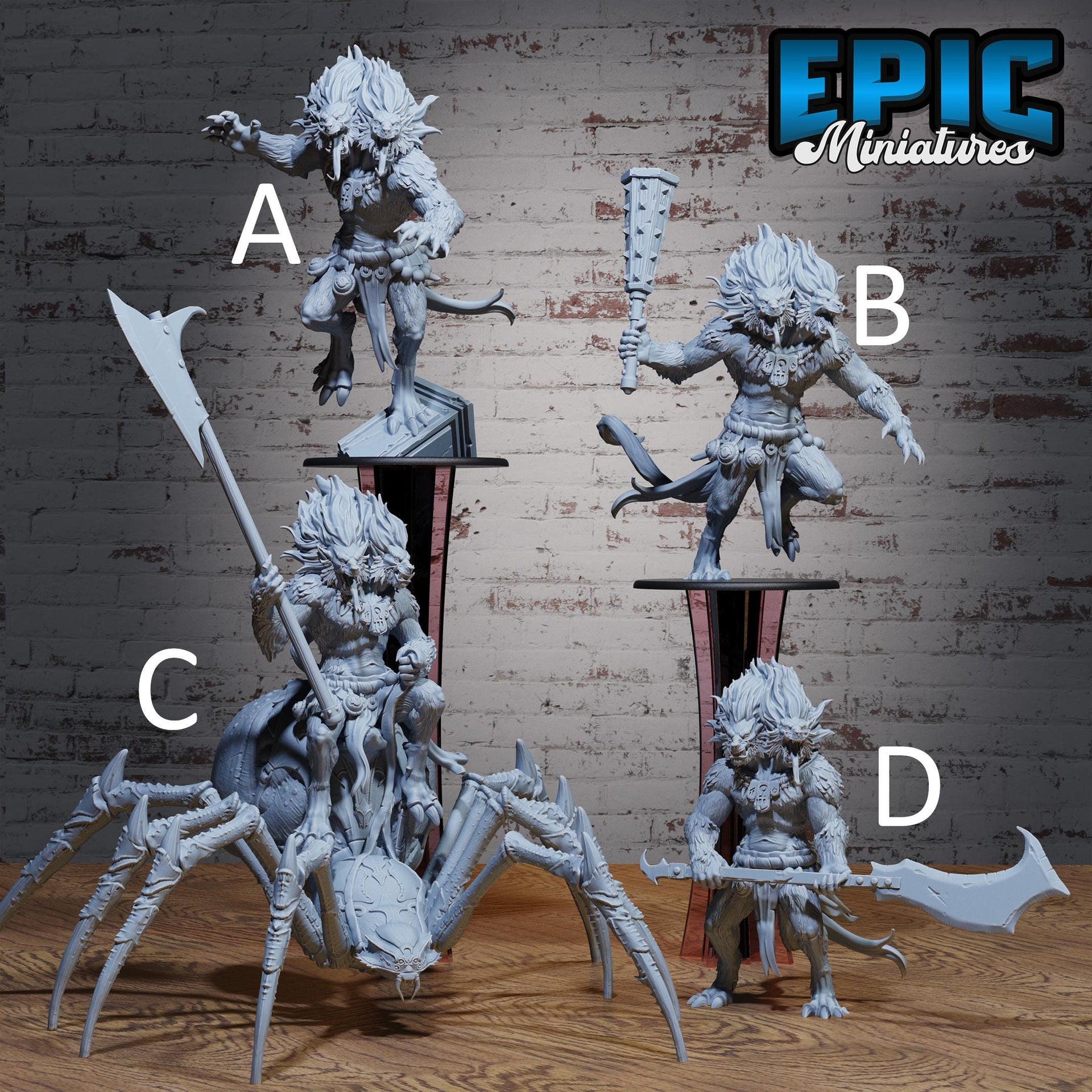 Abyssal Demon Lord - Epic Miniatures | Cultist Circle | 28mm and 32mm | Wargaming | DnD | Tabletop Roleplaying