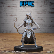 Wolf Spirit Huntress - Epic Miniatures | Native Magic | 28mm and 32mm | Wargaming | DnD | Tabletop Roleplaying
