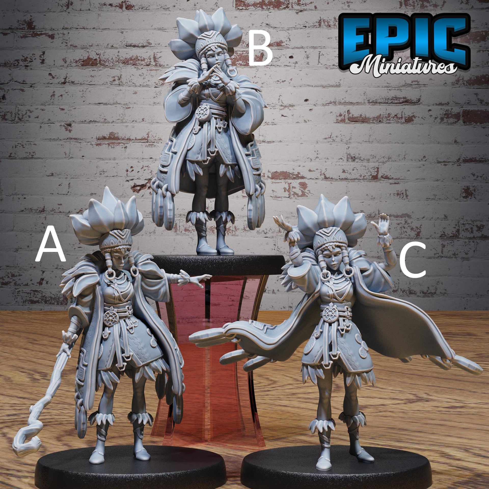 Native Princess - Epic Miniatures | Native Magic | 28mm and 32mm | Wargaming | DnD | Tabletop Roleplaying