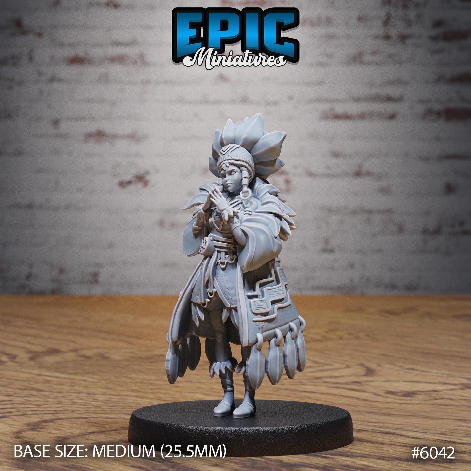 Native Princess - Epic Miniatures | Native Magic | 28mm and 32mm | Wargaming | DnD | Tabletop Roleplaying