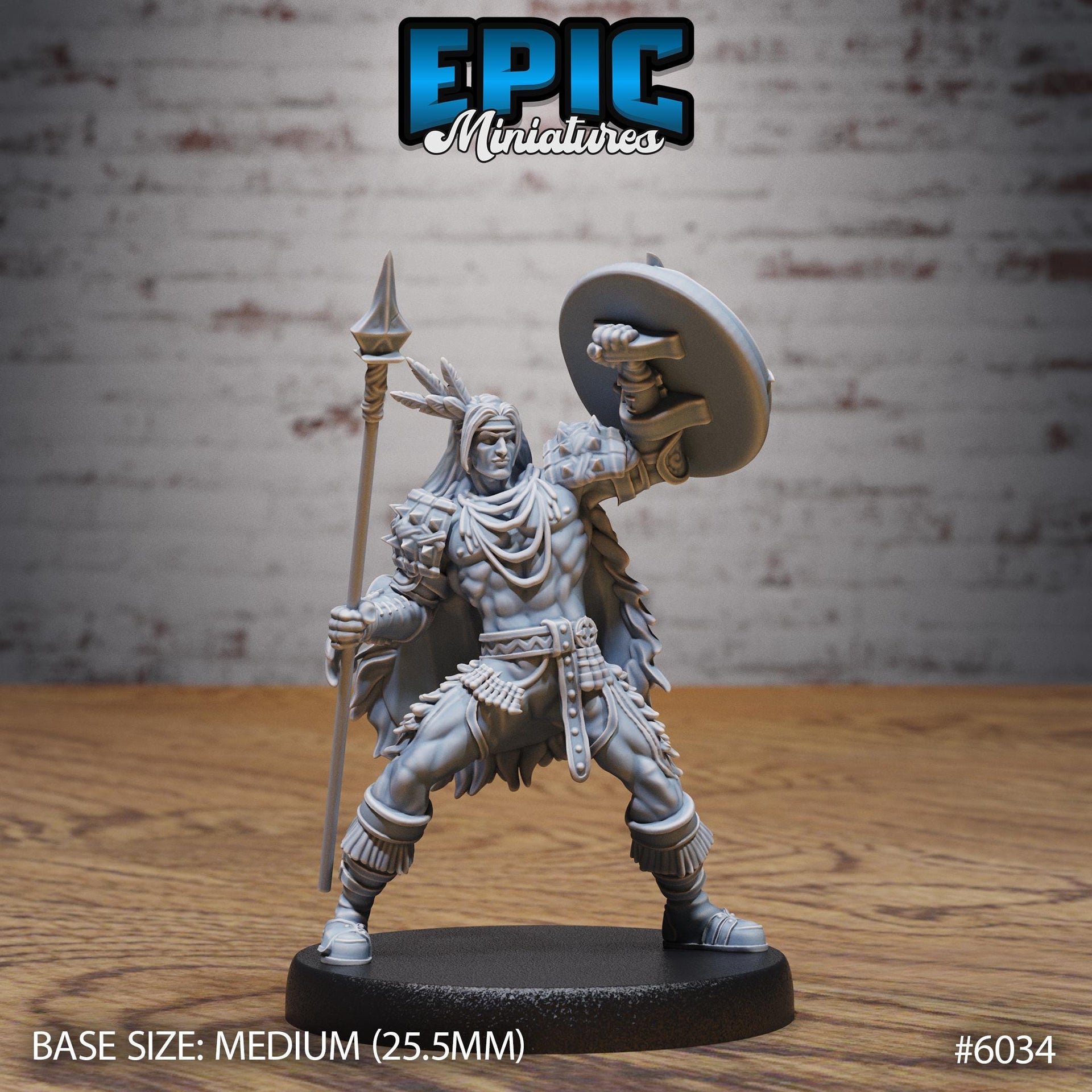 Native Adventurer - Epic Miniatures | Native Magic | 28mm and 32mm | Wargaming | DnD | Tabletop Roleplaying