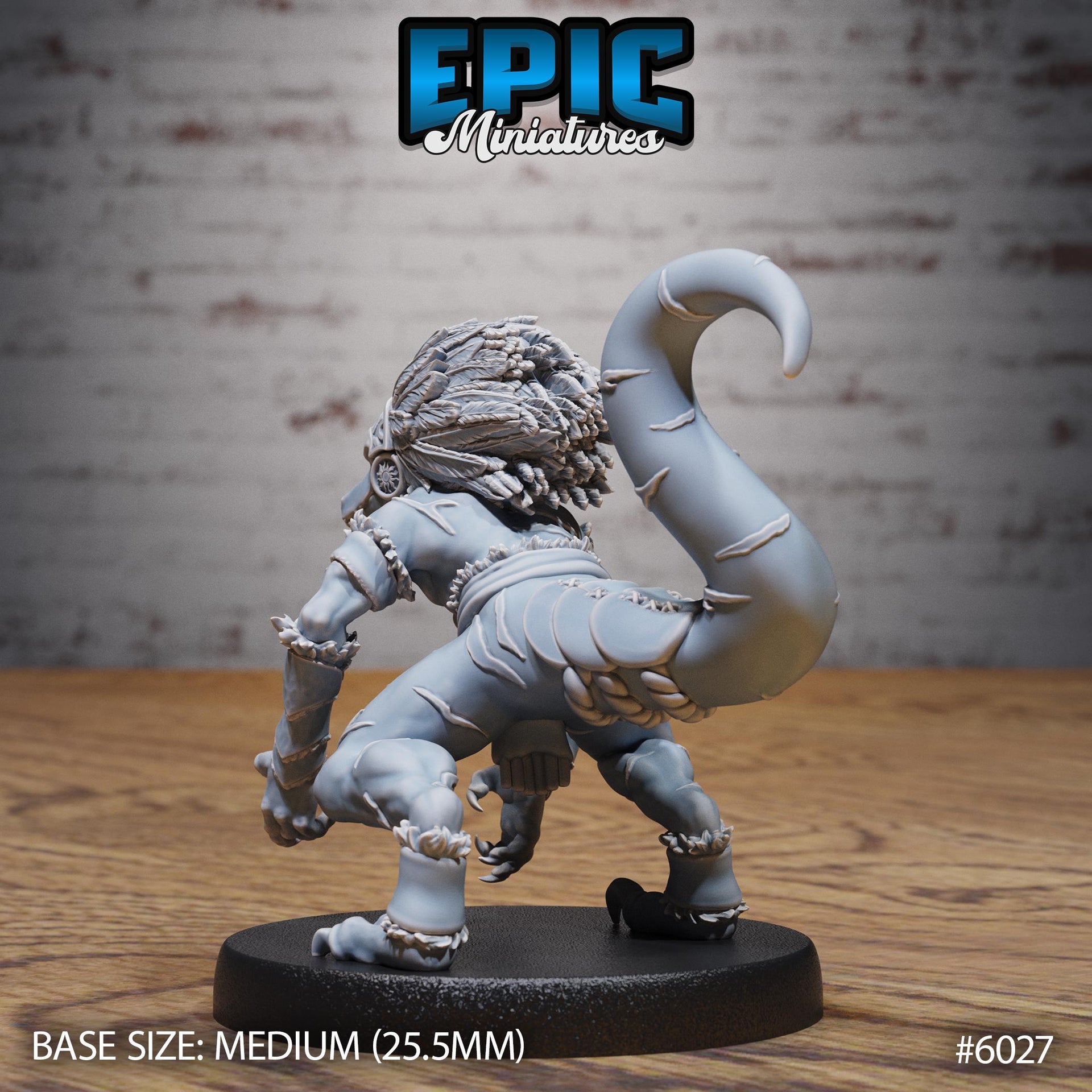 Tribe Kobold Shaman - Epic Miniatures | Native Magic | 28mm and 32mm | Wargaming | DnD | Tabletop Roleplaying