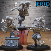 Creepy Clown Construct - Epic Miniatures | Grand Carnival | 28mm and 32mm | Wargaming | DnD | Tabletop Roleplaying