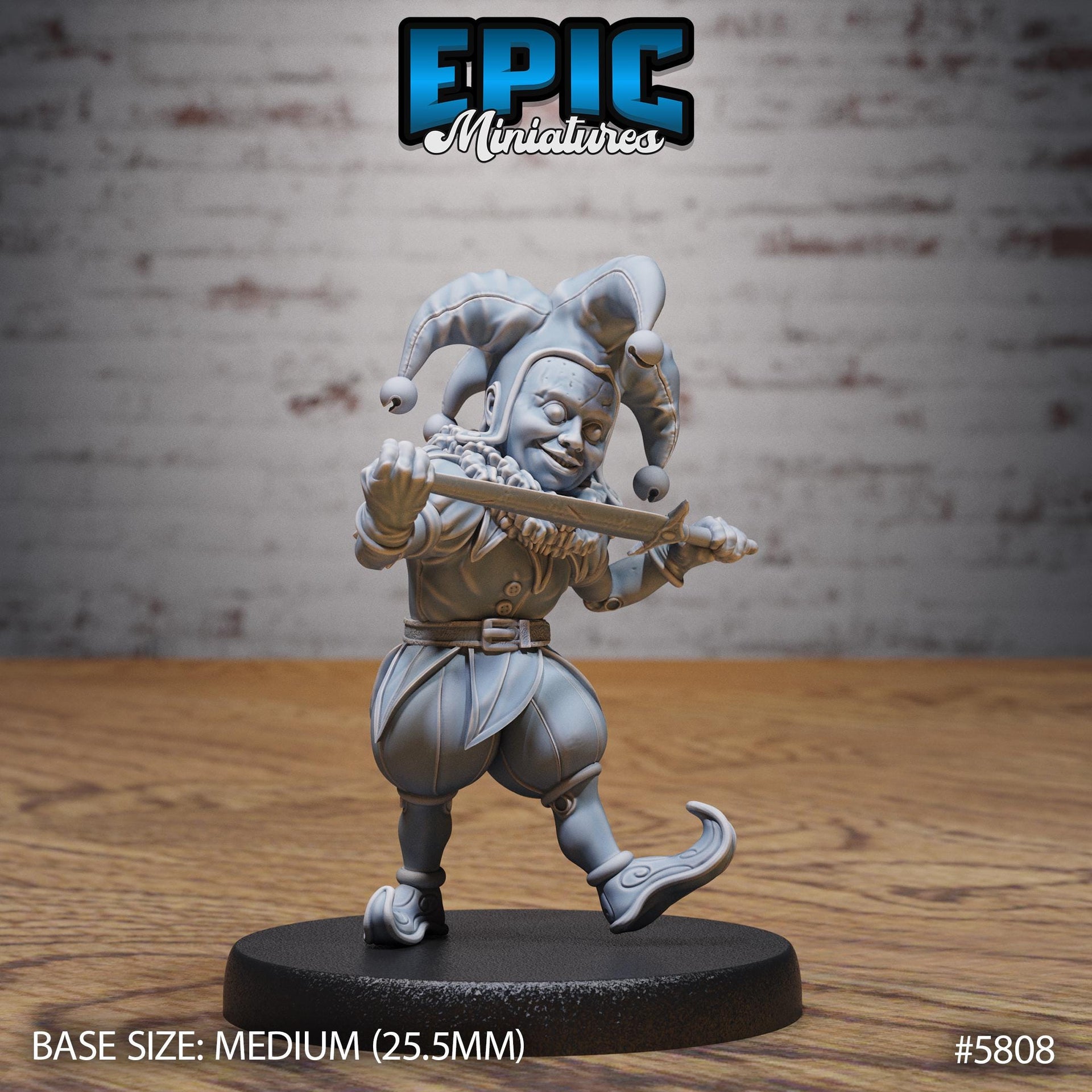 Creepy Clown Construct - Epic Miniatures | Grand Carnival | 28mm and 32mm | Wargaming | DnD | Tabletop Roleplaying
