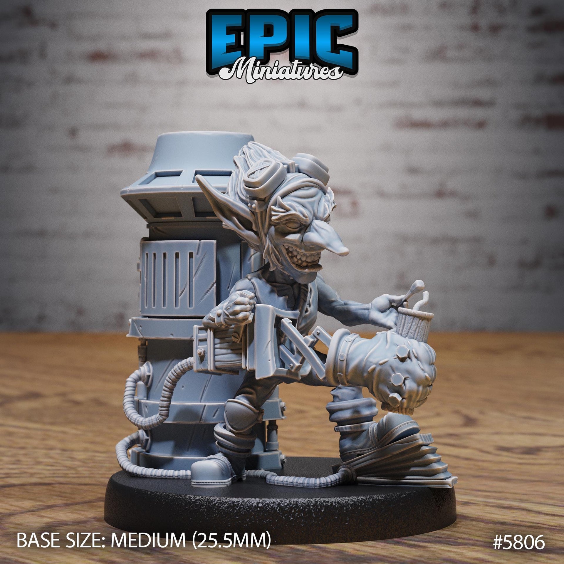 Goblin Tinkerer - Epic Miniatures | Grand Carnival | 28mm and 32mm | Wargaming | DnD | Tabletop Roleplaying
