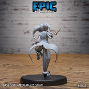 Jester Girl - Epic Miniatures | Grand Carnival | 28mm and 32mm | Wargaming | DnD | Tabletop Roleplaying