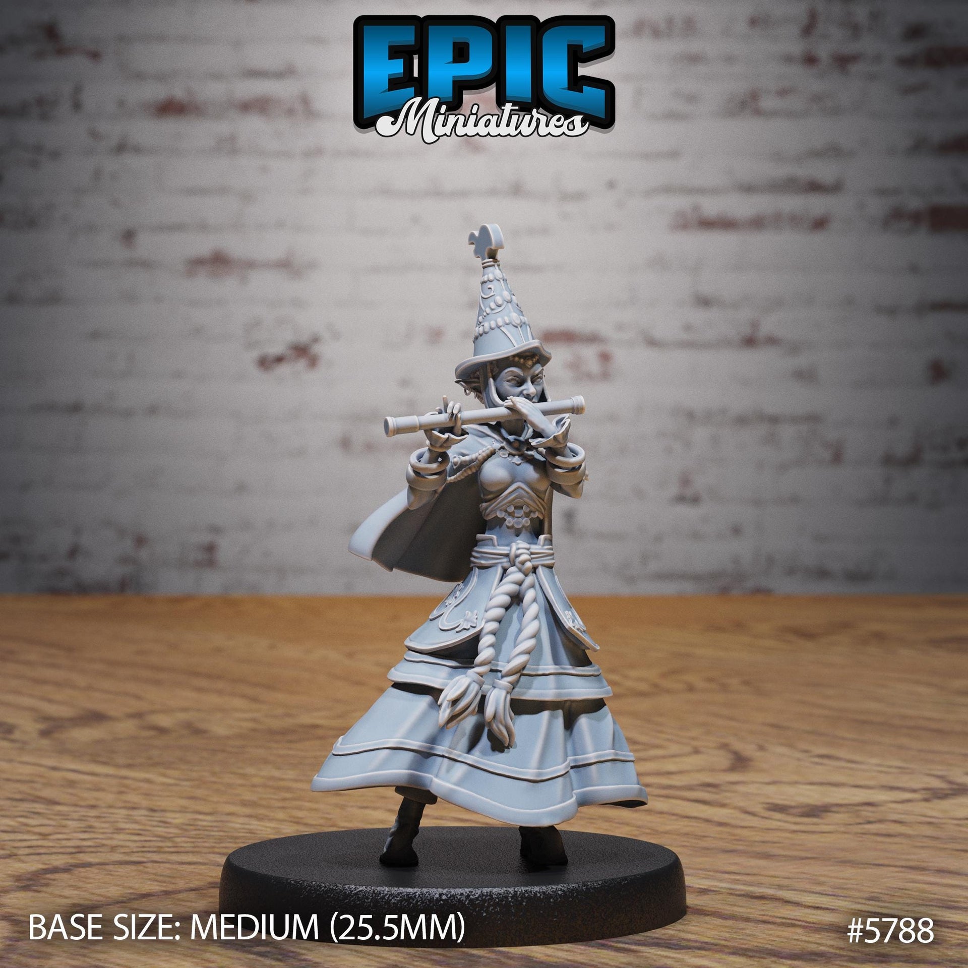 Half Elf Bard - Epic Miniatures | Grand Carnival | 28mm and 32mm | Wargaming | DnD | Tabletop Roleplaying