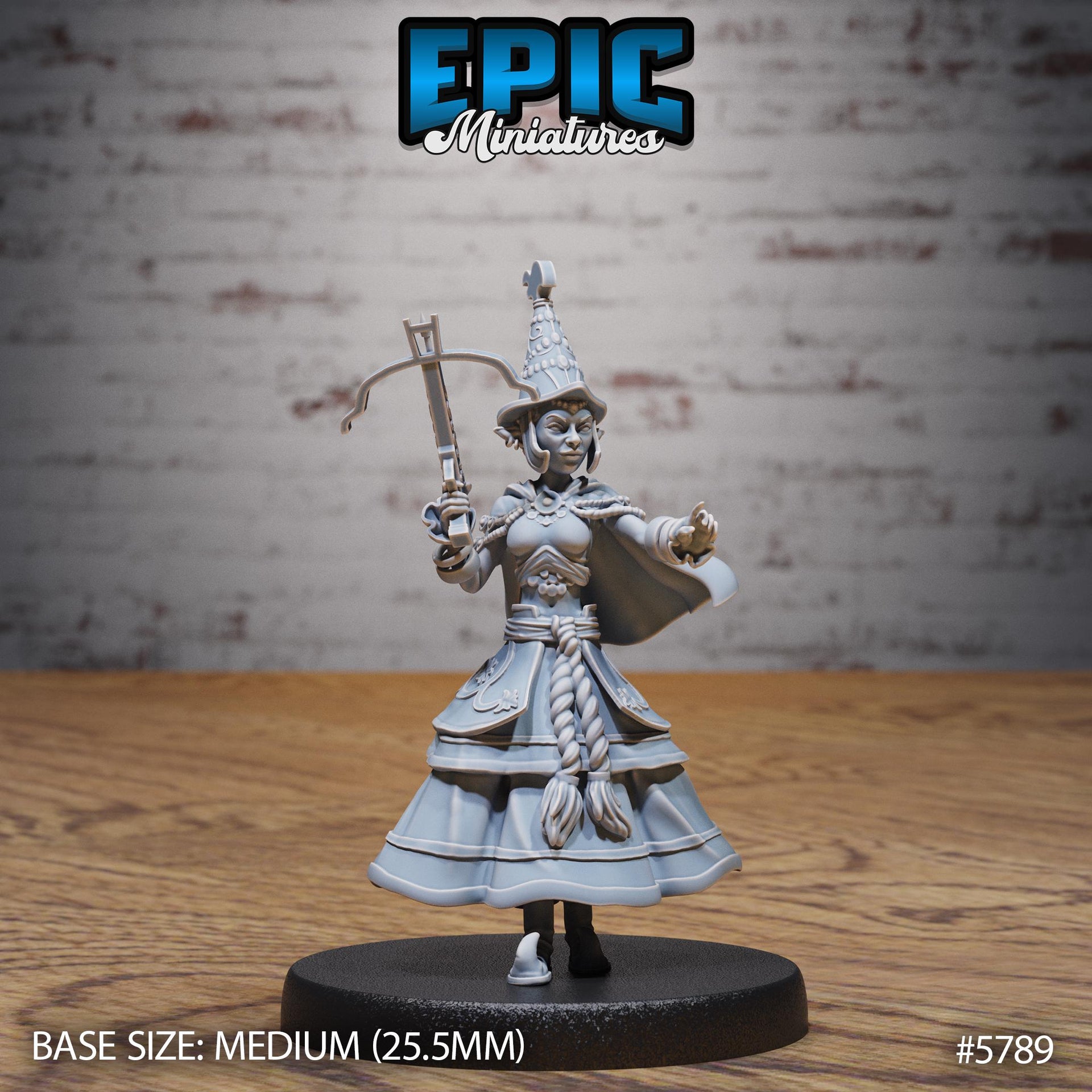 Half Elf Bard - Epic Miniatures | Grand Carnival | 28mm and 32mm | Wargaming | DnD | Tabletop Roleplaying