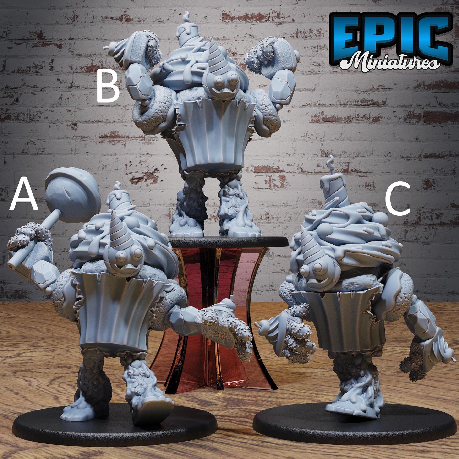 Mr Sweets Candy Golem - Epic Miniatures | Grand Carnival | 28mm and 32mm | Wargaming | DnD | Tabletop Roleplaying