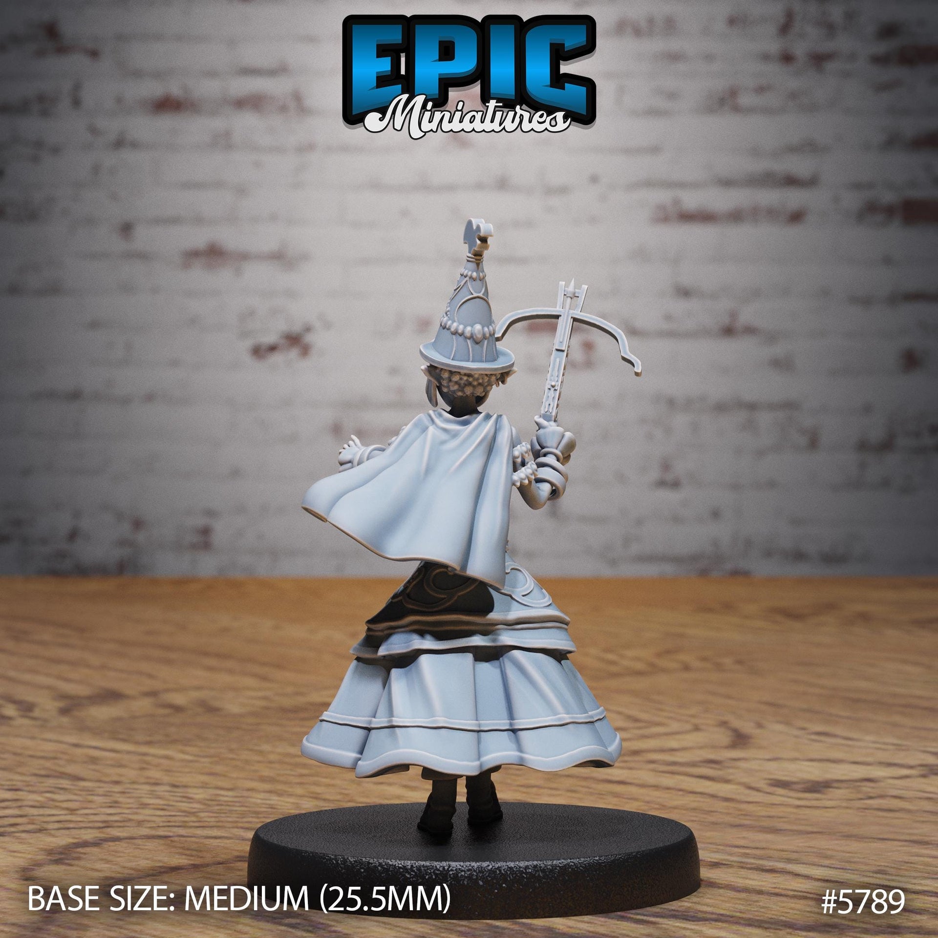 Half Elf Bard - Epic Miniatures | Grand Carnival | 28mm and 32mm | Wargaming | DnD | Tabletop Roleplaying