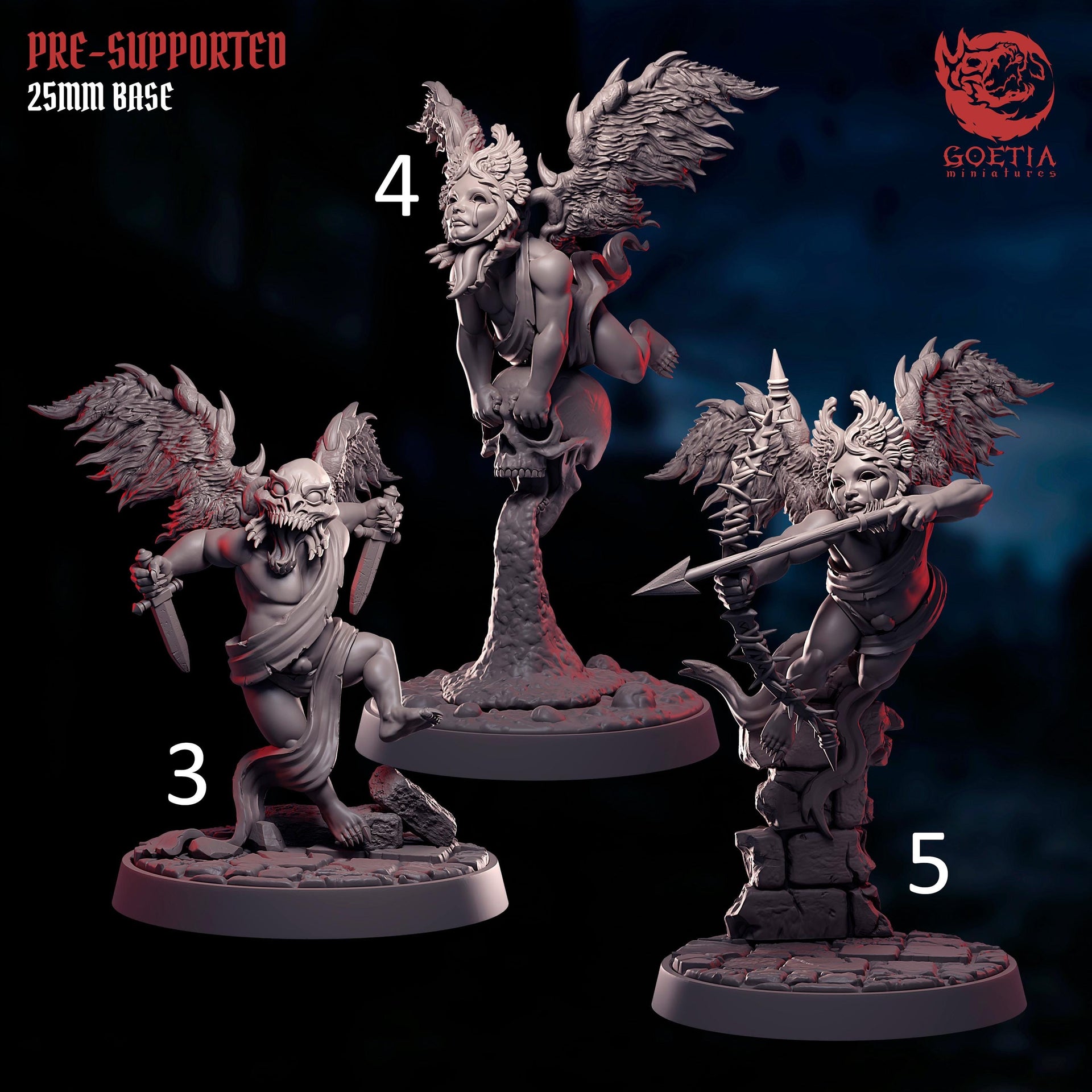 Cherubs - Goetia Miniatures | 28mm and 32mm | Wargaming | DnD | Tabletop Roleplaying