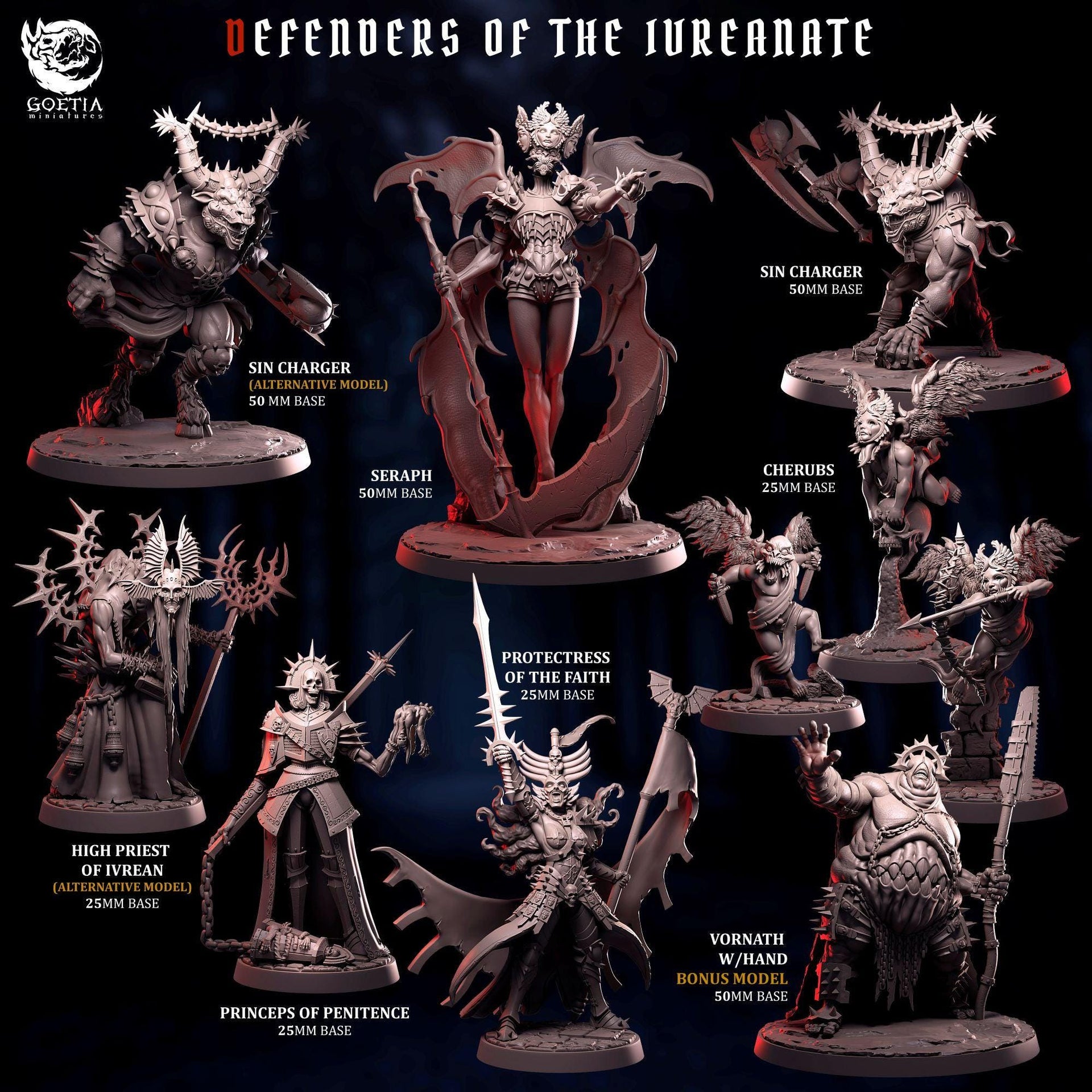 Protectress of the Faith. Cultist Queen - Goetia Miniatures | 28mm and 32mm | Wargaming | DnD | Tabletop Roleplaying