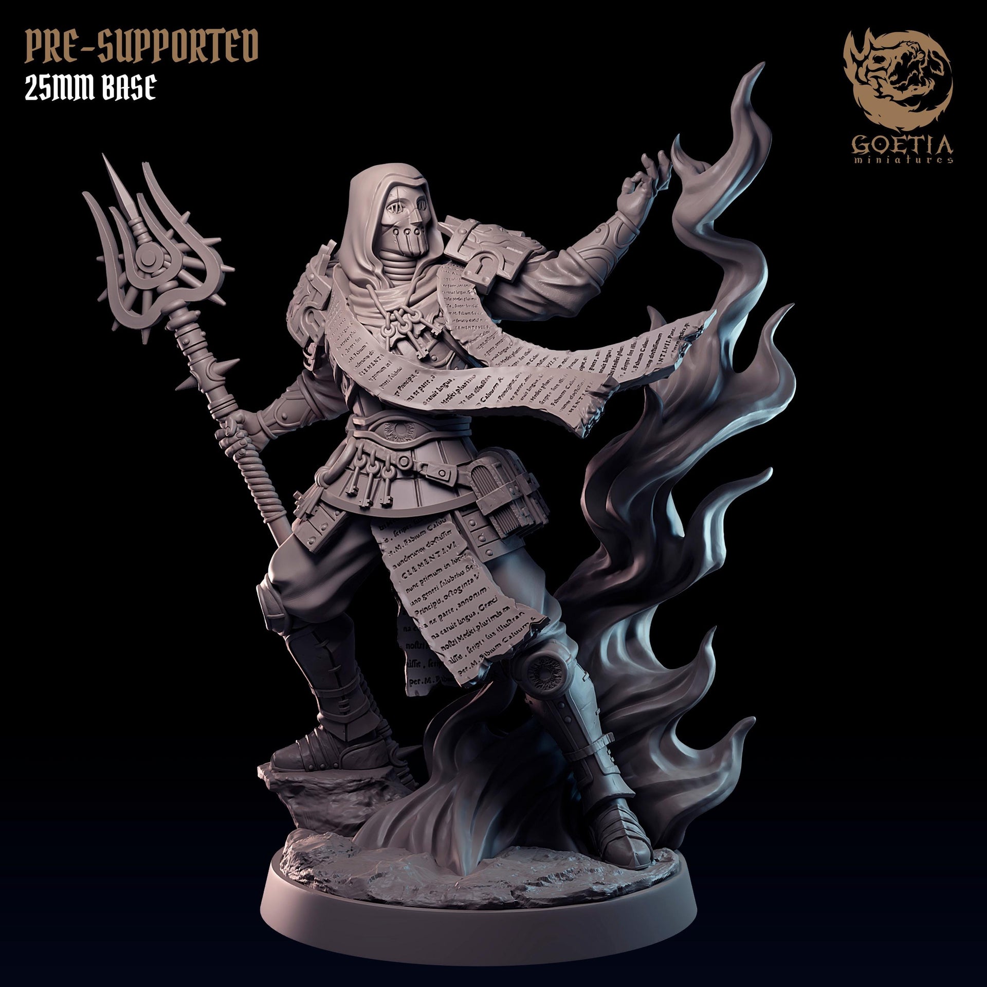 Andira, Wielder Of The Flame - Goetia Miniatures | 28mm and 32mm | Wargaming | DnD | Tabletop Roleplaying