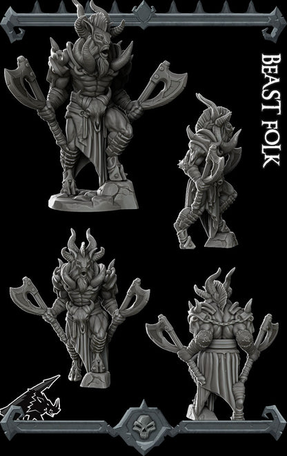 Beast Folk. Goat Barbarian  - Rocket Pig Games