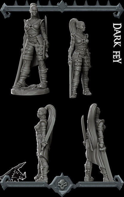 Dark Fey Female - Rocket Pig Games
