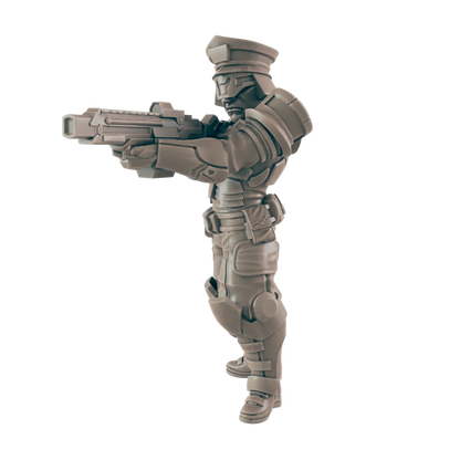 Tactical Officer. Cyberpunk Police - Ec3d