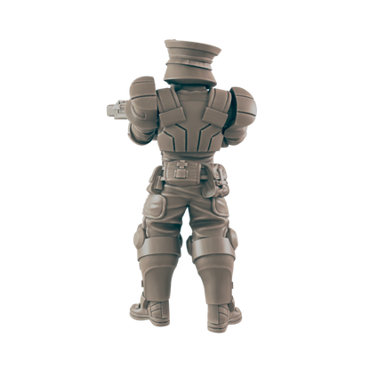 Tactical Officer. Cyberpunk Police - Ec3d